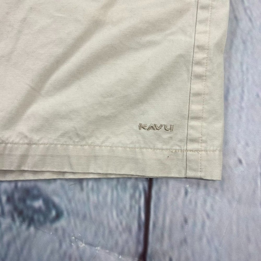 Kavu Womens Chino Hiking Shorts Sz 10 Beige 100% Cotton 6" Inseam - Picture 9 of 11